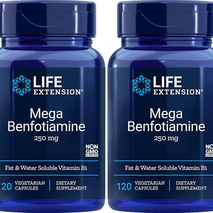 Life Extension Mega Benfotiamine Capsule, 250 Mg, 