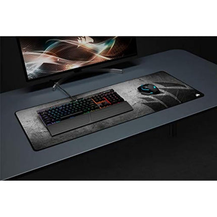Corsair MM350 PRO Premium Spill-Proof, Stain-Resistant Cloth Gaming Mouse Pad (93 x 40 cm Surface, Micro-Weave Fabric, 4 mm Thick Plush Rubber, Durable Anti-Fray Edges) Extended XL, Black/Grey