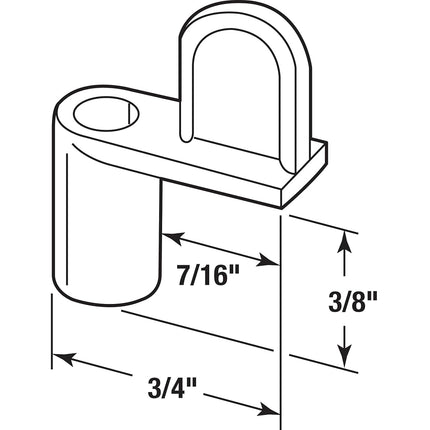Prime-Line Products PL 7897 Screen Clips with Screws (Pack of 12), 3/8", Diecast Bronze