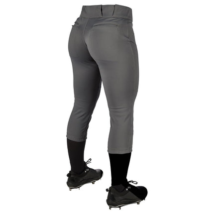 Champro Women's Tournament Traditional Low-Rise Softball Pants, Graphite, Small