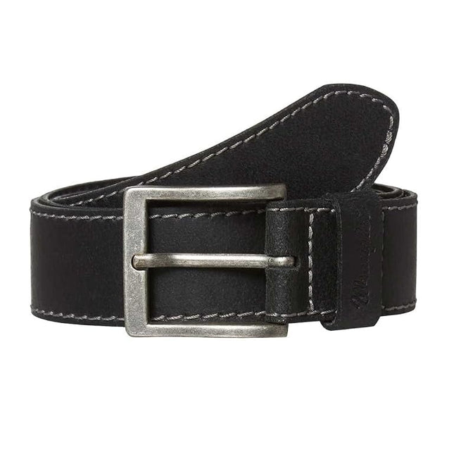 Wrangler Men's Stitched Belt, Black, 85 cm UK