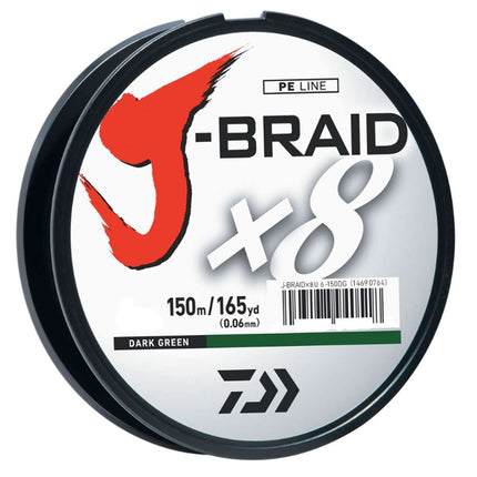 J-BRAIDX8, Filler Spool, Dark Green, Mono Dia.= 6l