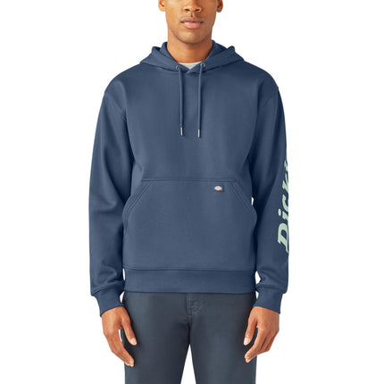 Dickies Wordmark DWR Pullover Fleece, Blue, Medium
