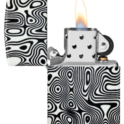 Zippo Glowing Swirls Design 540 Color Glow in The Dark Pocket Lighter
