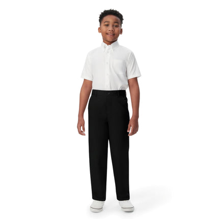 French Toast Boys' Relaxed Fit Pull-on Twill Pant,