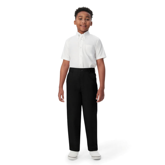 French Toast Boys' Relaxed Fit Pull-on Twill Pant,