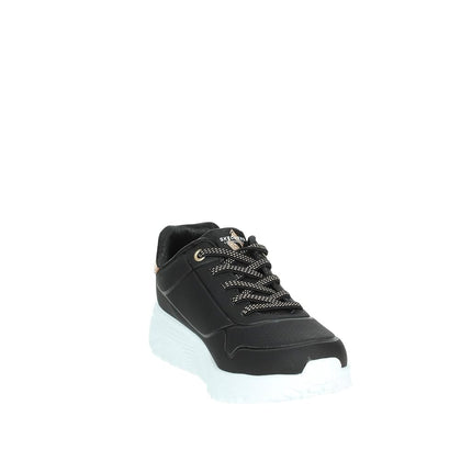 Skechers Girls' UNO Lite Trainer, Black/White, 12.5 UK Child