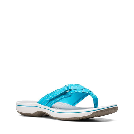 Clarks Women's Breeze Sea, Aqua Synthetic, 2.5 UK