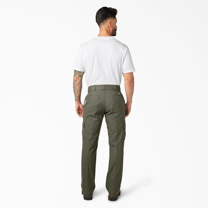 Dickies Flex Regular Fit Cargo Pants, Moss Green, 42 32
