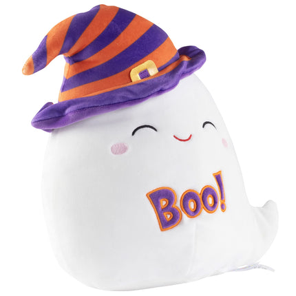 Squishmallows Original 25 cm Felize El Fantasma - Peluche Oficial de Halloween de Jazwares - Juguete de Peluche Blando y Esponjoso Coleccionable - Añádelo a tu Equipo - Regalo para Niños y Niñas