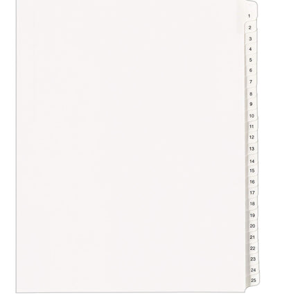 Avery Collated Legal Dividers Allstate, Letter Siz