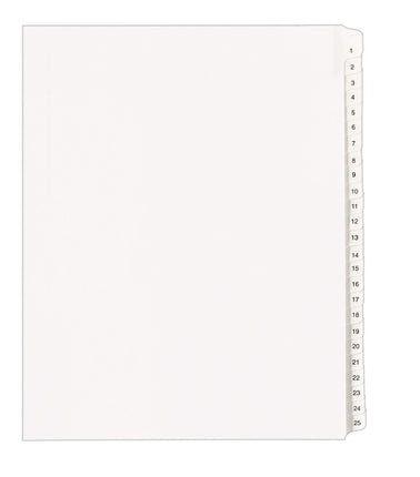 Avery Collated Legal Dividers Allstate, Letter Siz