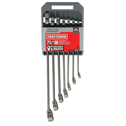 CRAFTSMAN OVERDRIVE 7-Piece Standard (SAE) Wrench Set (CMMT87707)