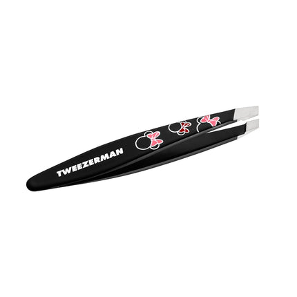 Tweezerman Disney's Minnie Mouse Ear-esistible Mini Slant Tweezer - Tweezers for Eyebrows, Travel Tweezers for Eyebrows, Facial Hair, Ingrown Hair