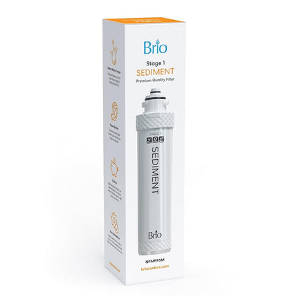 Brio NFMPP5M Water Filter, Polypropylene, White