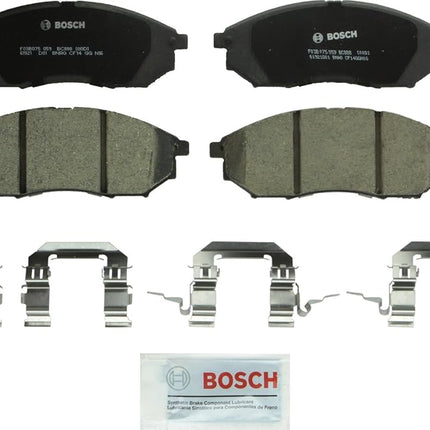 Bosch BC888 QuietCast Premium Ceramic Disc Brake Pad Set For: Infiniti EX35,37; FX35,37,45, G25,35,37, M35,M35h,M37,M45,M56, Q40,Q45,Q70, QX50,QX70, Q70L; Nissan 350Z, 370Z, Murano, Pathfinder, Front