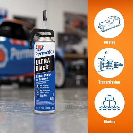 Permatex Ultra Black RTV Silicone Gasket Maker, 269 g