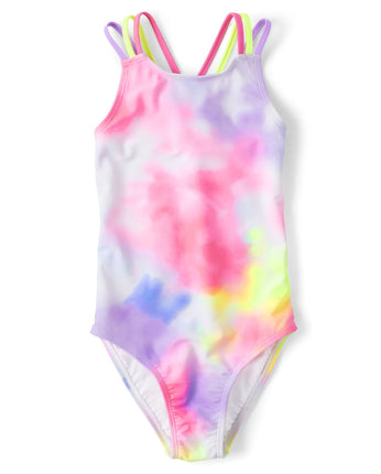 The Children's Place Girls One Piece Swimsuit, Dye