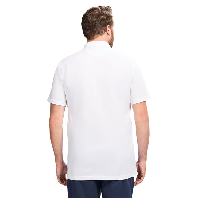 Izod Men's Big and Tall Advantage Performance Short Sleeve Polo Shirt, Bright White, XL
