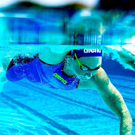 Arena Tracks Mirror Swim Goggles White, Red Copper, Black