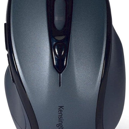 Kensington Pro Fit Wireless Mouse - Mid-Sized 5-Button Optical Home Office Wireless Mouse with Ergonomic Right-Handed Shape and Plug & Play Set Up - Compatible with Windows & MacOS - Grey