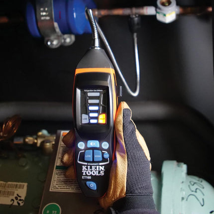 Refrigerant Gas Detector, Detects Gas Leaks in the Presence of CFC's, HFC's, HCFC's and Blends as Low as 100 PPM Klein Tools ET160