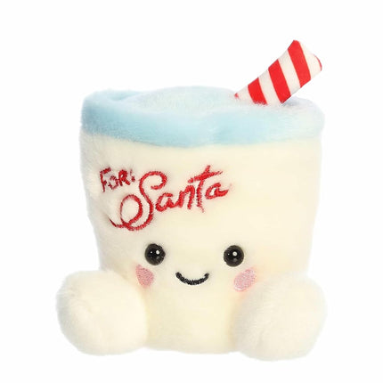 Aurora® Festive Palm Pals™ Kris Milk™ Stuffed Animal - Fun Collectible Plush for Kids and Adult Collectors - Perfect for Holiday Decorations or Gifts - White 4 Inches