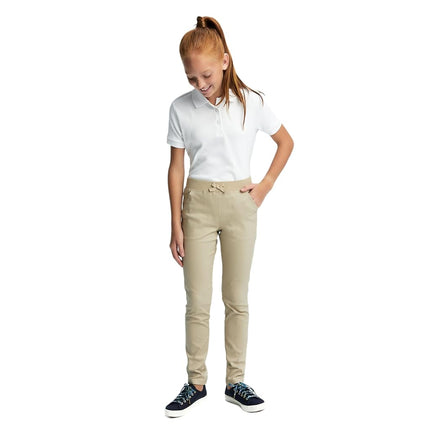 French Toast Girls' Pull-on Pant, Khaki, 18