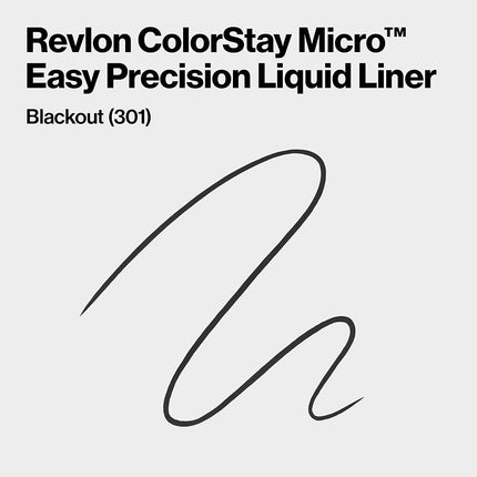 REVLON ColorStay Micro Easy Precision Liquid Liner, 301 Blackout (Pack of 2)