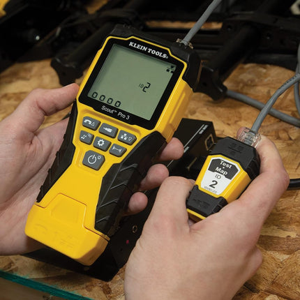 Klein Tools VDV501-213 Cable Tester Remote, Test + Map Remote #3 for Klein Tools Scout Pro 3 Cable Tester