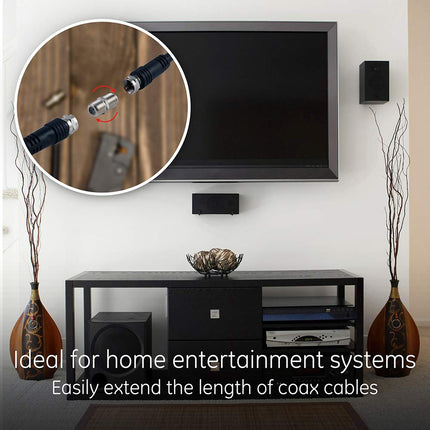 GE 23203 Adaptateur de Rallonge de Câble Connecte Deux Câbles Vidéo Coaxiaux