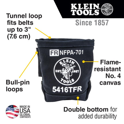 Klein Tools 80081 Pliers Kit, Made in USA, Set with Ironworker's Diagonal Cutting Pliers, Heavy Duty Side Cutters and Flame Resistant Canvas Tool Bag, 3-Piece