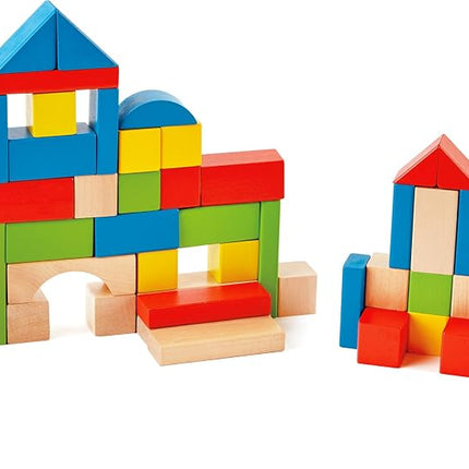 Hape Maple Blocks Kids Wooden Building Blocks Stac