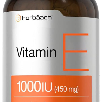 Vitamin E Capsules 1000 IU | 200 Softgels | Non-GM