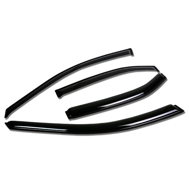 DNA Motoring WVS-T2-0076 Dark Smoke Vent Window Vi