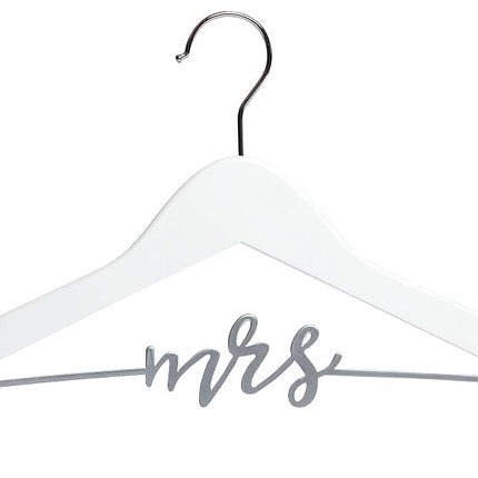 Pearhead Mrs. Wedding Dress Hanger for Bride to Be