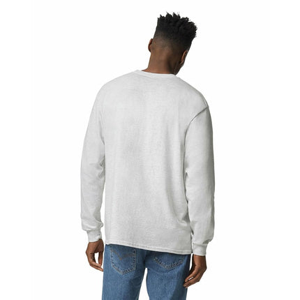 Gildan Unisex's Ultra Cotton Long Sleeve T-Shirt, Style G2400, Multipack, Ash Grey (3-Pack), L (Pack of 3)