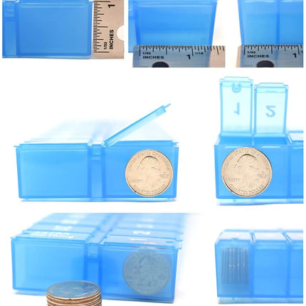 AM PM 31 Day Once-a Day Monthly Pill Planner Organizers - Large Compartment Pill Boxes Store Medications for Entire Month Plus Compartment for Extra Pills (AM/PM) (Am/Pm Blue & Purple)
