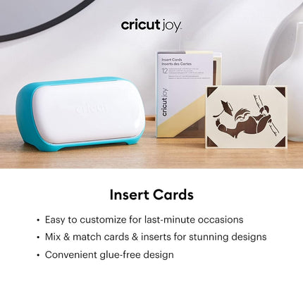 Cricut Joy Insert Cards, Grey/Black Glitter