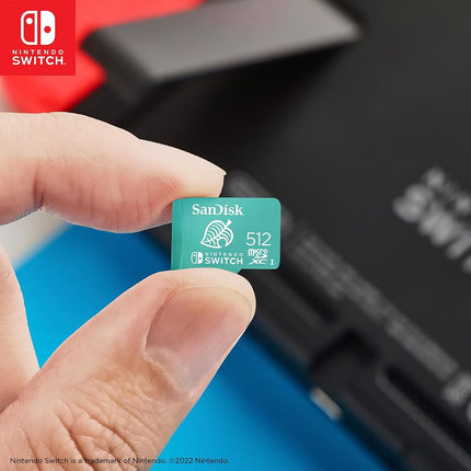 SANDISK microSD Card 512GB, Animal Crossing Leaf Edition