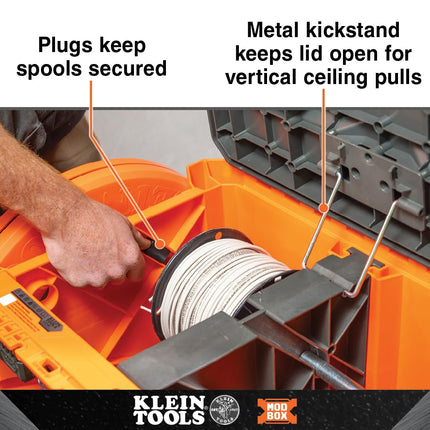 Klein Tools 54925MBR MODbox Wire Spool Dispenser Replacement Plugs for Klein Tools Cat. No. 54825MB, 8-Pack
