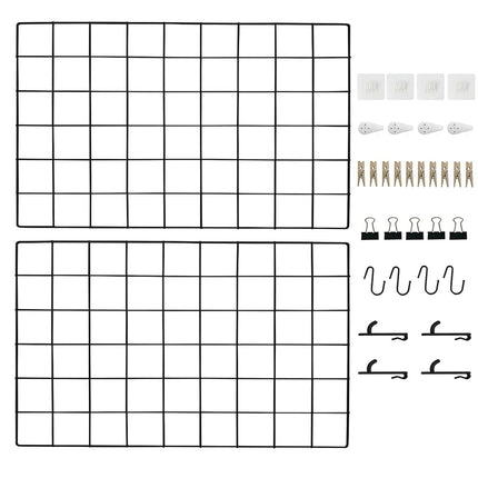 CIKLCIX Wire Wall Grid Panel Set of 2, Photo Displ