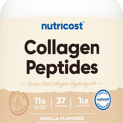 Nutricost Grass-Fed Collagen Powder Vanilla Flavor