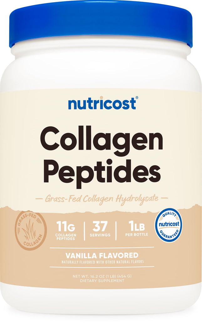 Nutricost Grass-Fed Collagen Powder Vanilla Flavor