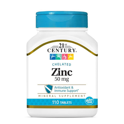 21st Century Zinc 50 Mg (Chelated) Tablets, 110 Co