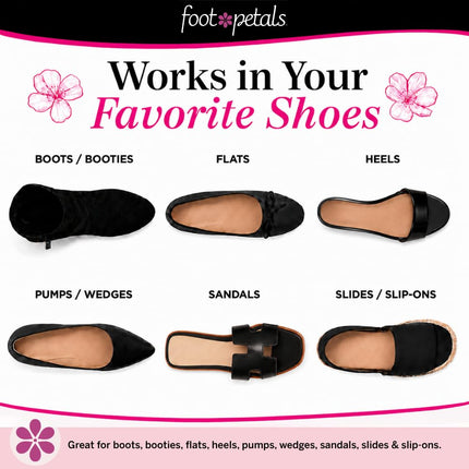 Foot Petals Women's Round, Ball of Foot Cushion, Black/Grey/Khaki Combo, One Size, Black/Grey/Khaki Combo, One Size