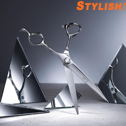 Fengliren High-end Professional Extremely Very Sharp Barber Hair Cutting Scissors Hairdresser Shears For Hair 6.5 Inch Haircut Scissor Made Of Stainless Steel Alloy For Hairdressing Salon and Home Use