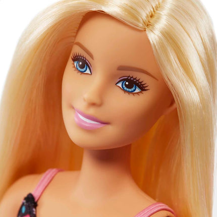 Barbie Doll, Blonde, and Grocery Store with Rolling Cart and Working Belt,FRP01