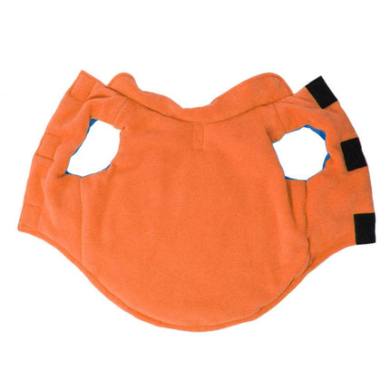 Gooby Cold Weather Fleece Lined Sports Dog Vest with Reflective Lining, Small, Blue