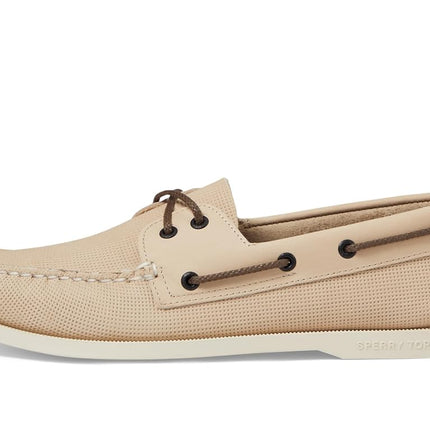 Sperry Zapatos náuticos de hombre Authentic Original 2-Eye Seasonal, crema en relieve, 6.5, crema en relieve, 6.5